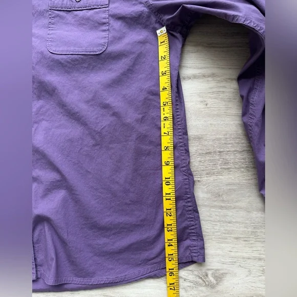Cabela’s Women’s Button Down Purple Long Sleeve Shirt XL - Picture 9 of 9